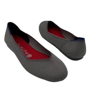 Rothy's Gray Round Toe Slip-On Flats Size 8 Women's